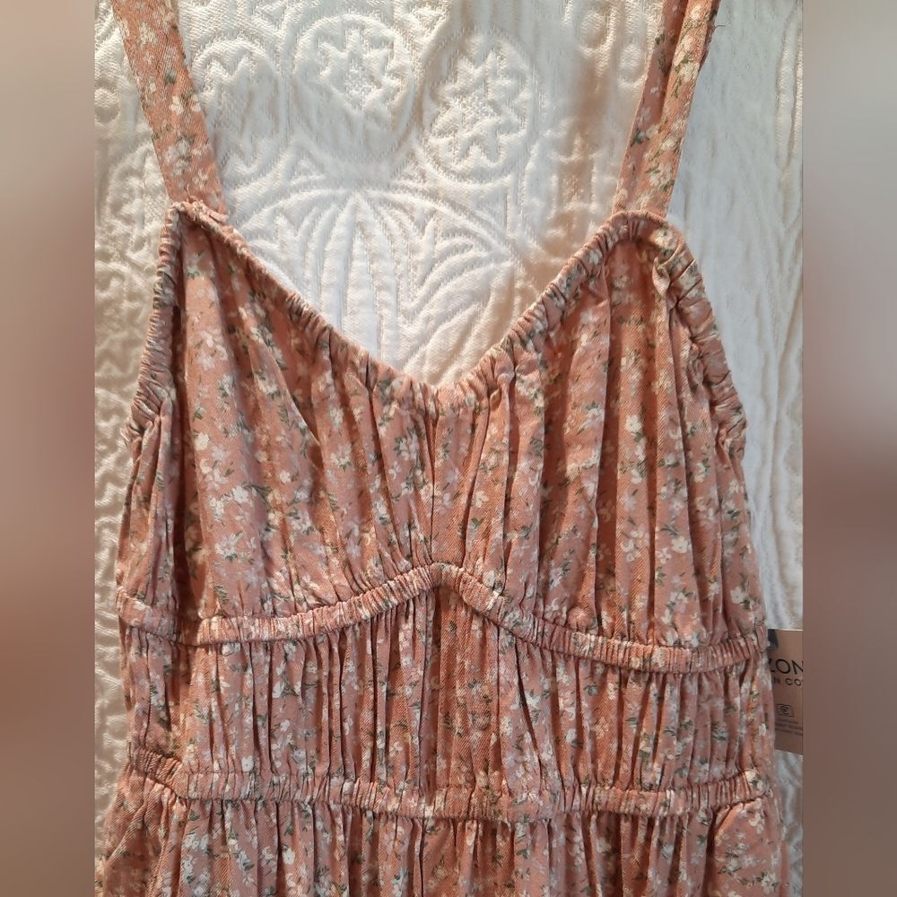 Arizona Romper Small Pink Floral Sleeveless Spagetti Strap Casual Spring Comfort - Picture 2 of 15